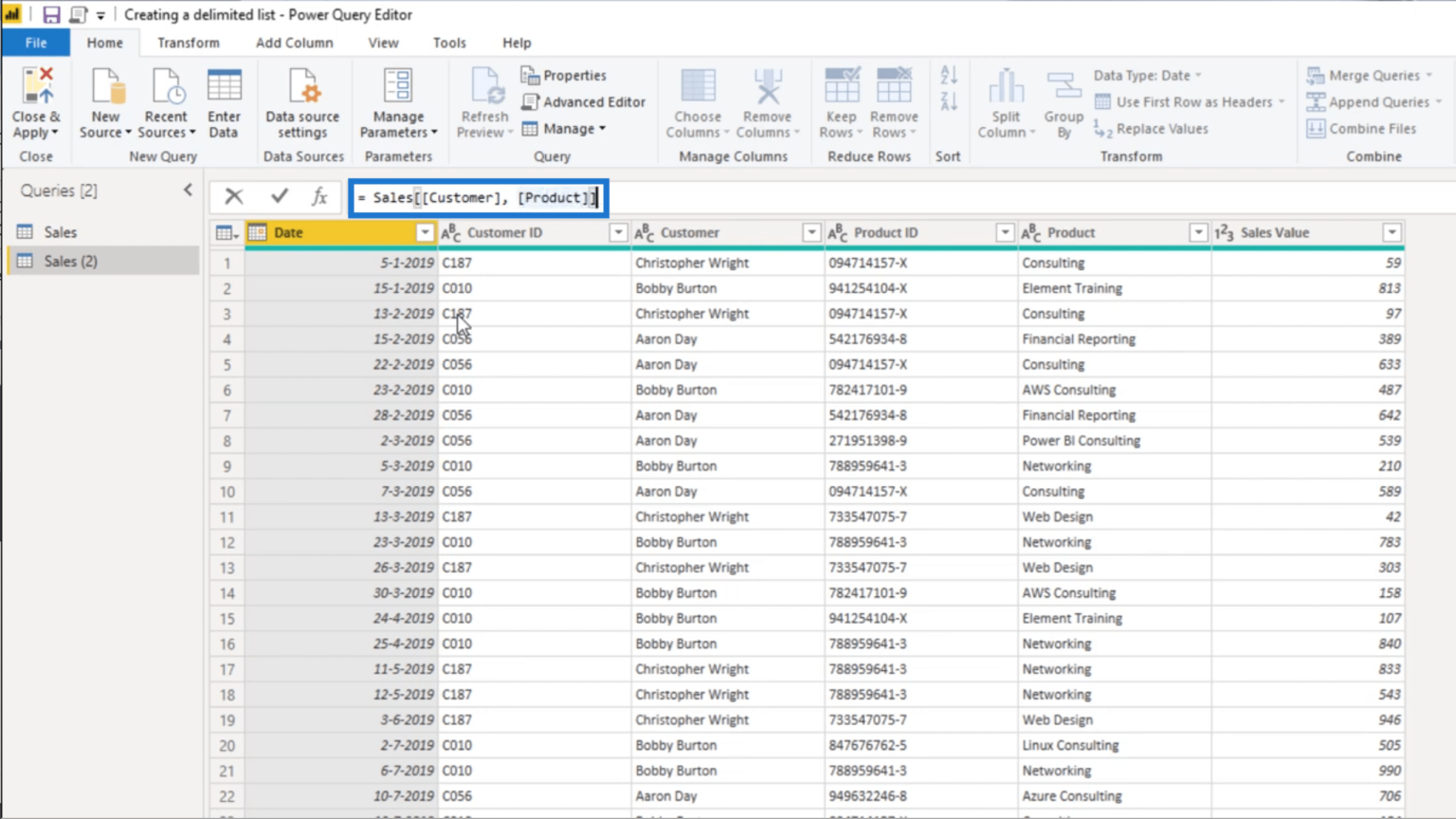 Create A Delimited List In Power Query – Query Editor Tutorial – Master ...