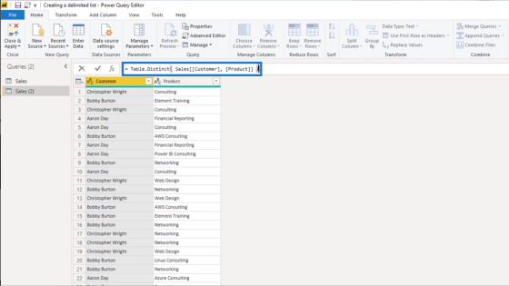 Create A Delimited List In Power Query – Query Editor Tutorial | Master ...