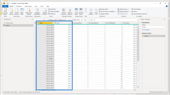 Creating A Date Table In Power BI The Fastest Way Possible – Master ...