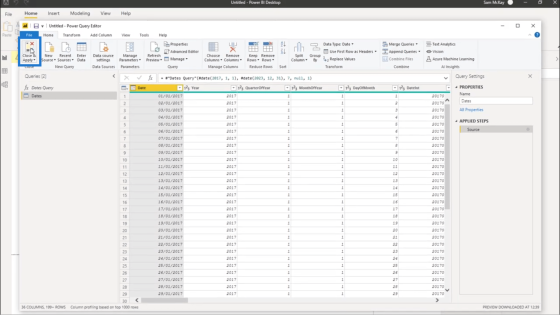 Creating A Date Table In Power BI The Fastest Way Possible | Master ...