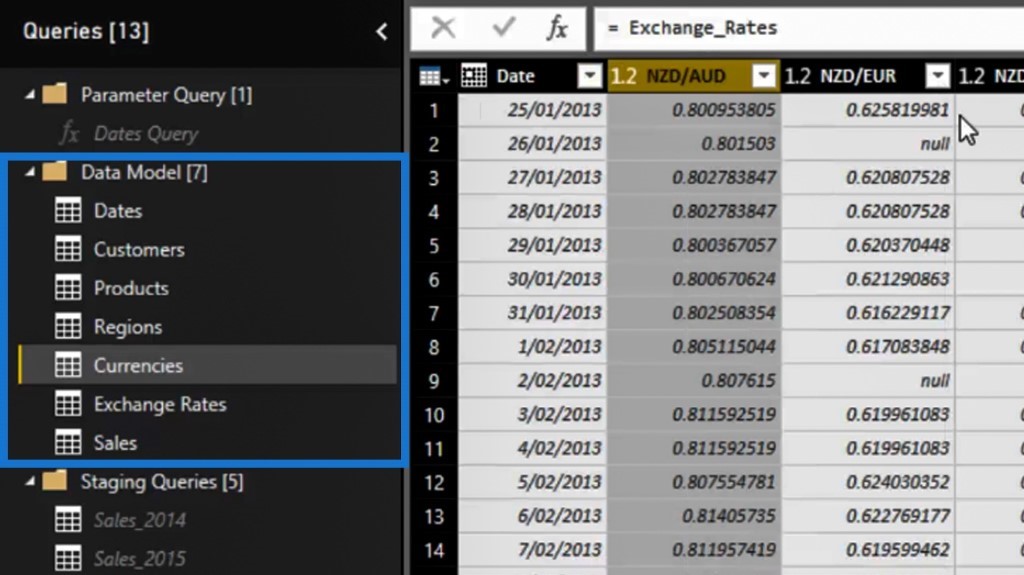 moving the referenced table after unpivoting columns in Power BI