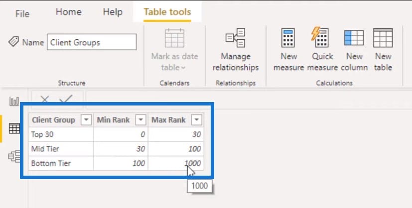 Power BI report