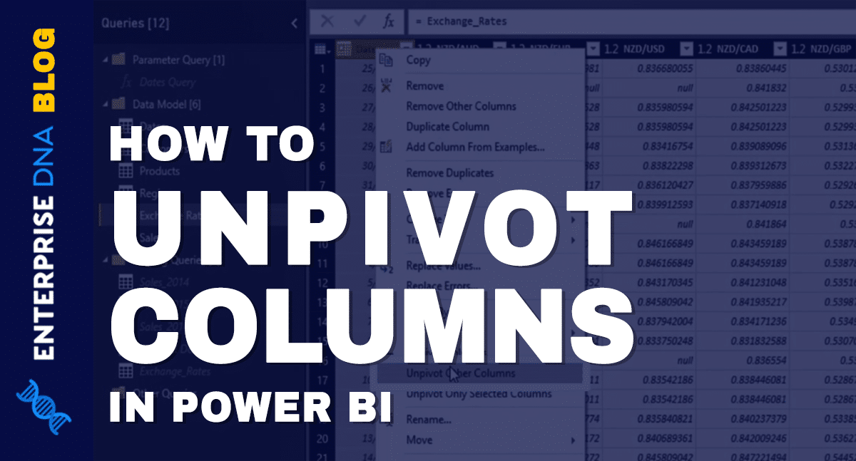 How To Unpivot Columns in Power BI