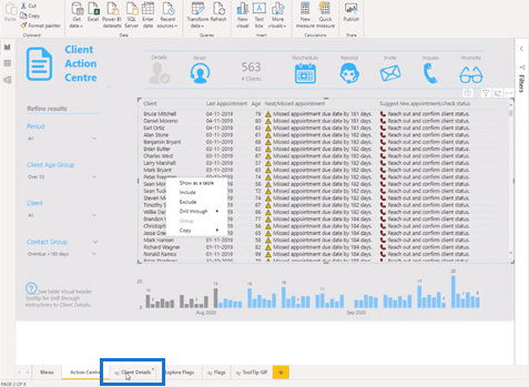 power bi drill through