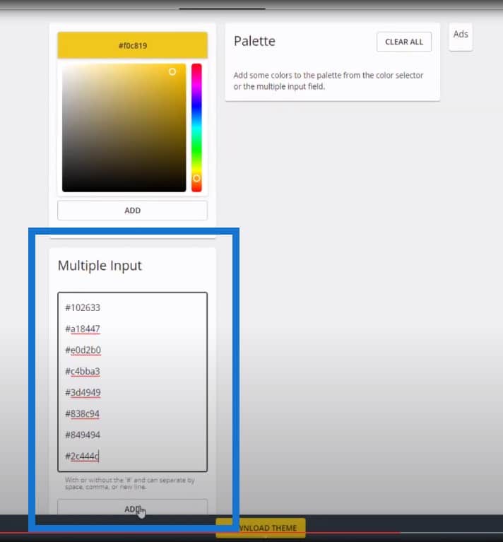 Power BI Color Theme