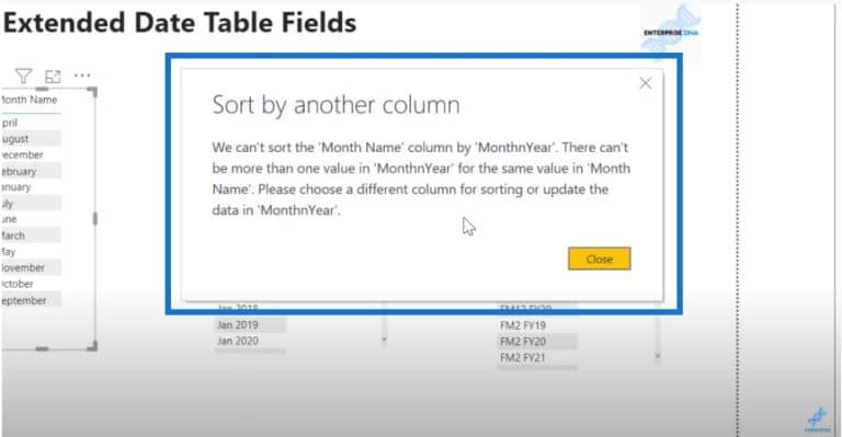 Sorting Date Table Columns In Power BI – Master Data Skills + AI