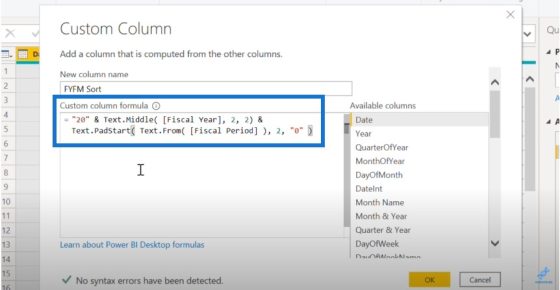 Sorting Date Table Columns In Power BI – Master Data Skills + AI