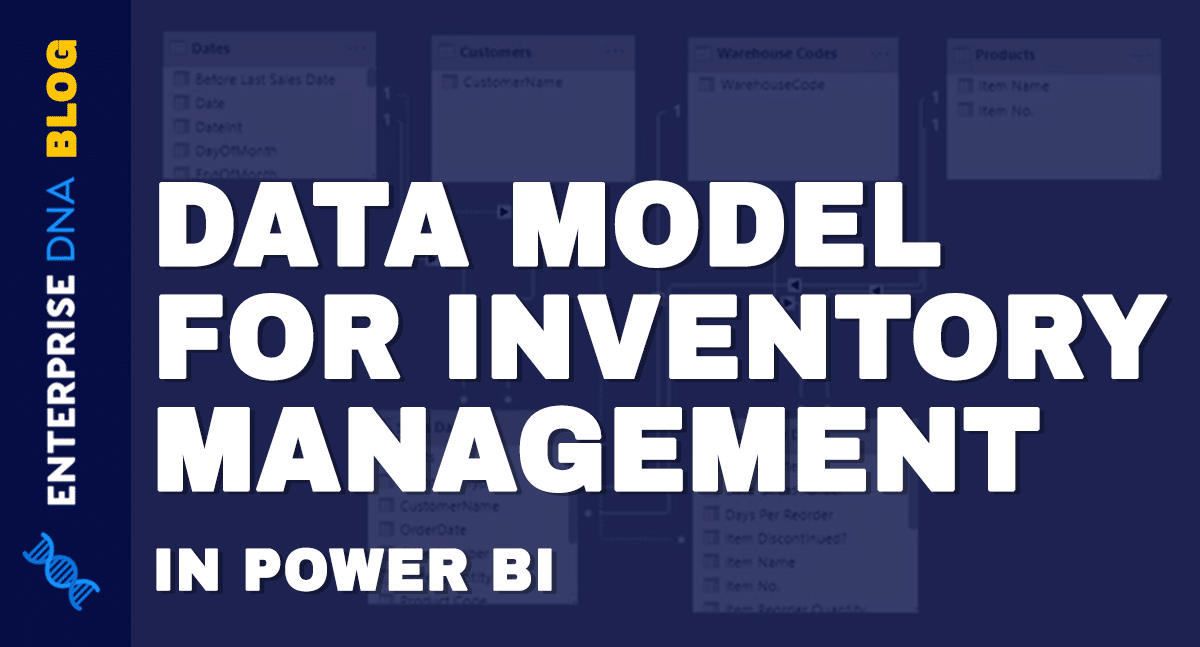 Data Model Power BI For Inventory Management