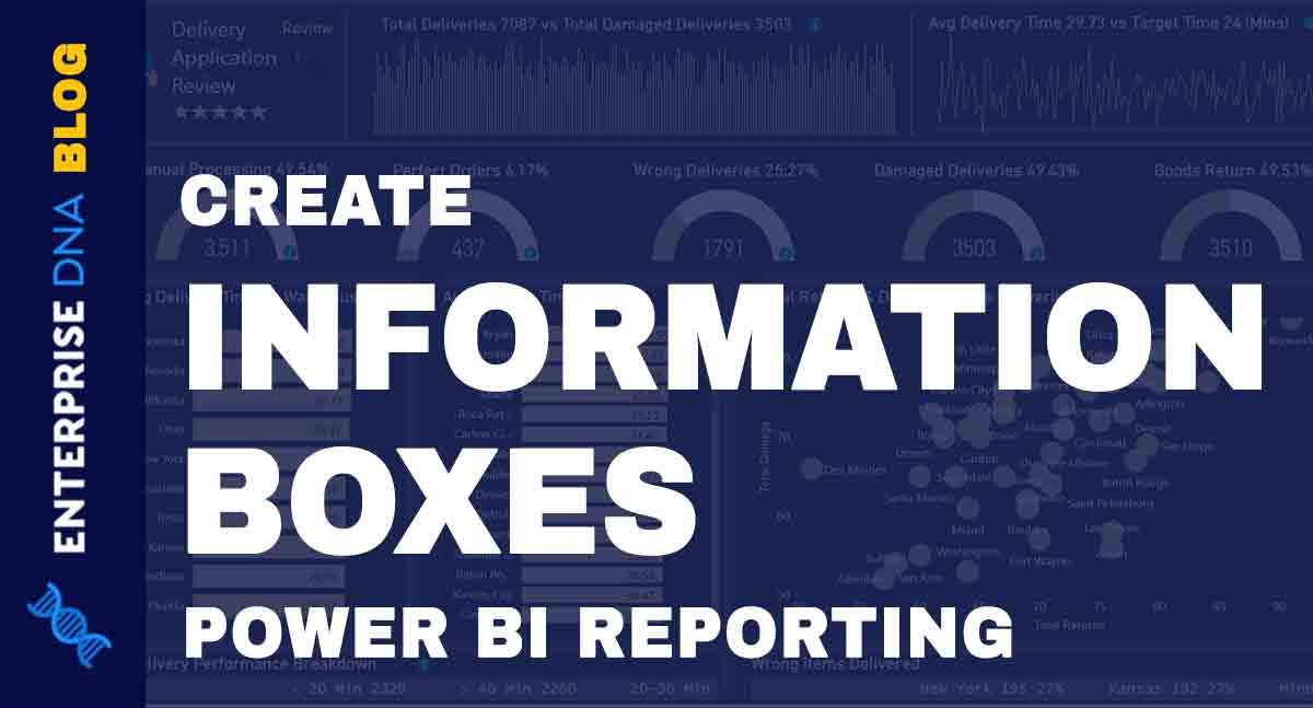 Reporting In Power BI: How To Create Information Boxes