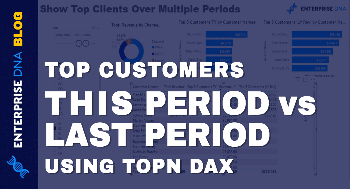 TOPN DAX To Showcase Top Customers This Period vs Last Period