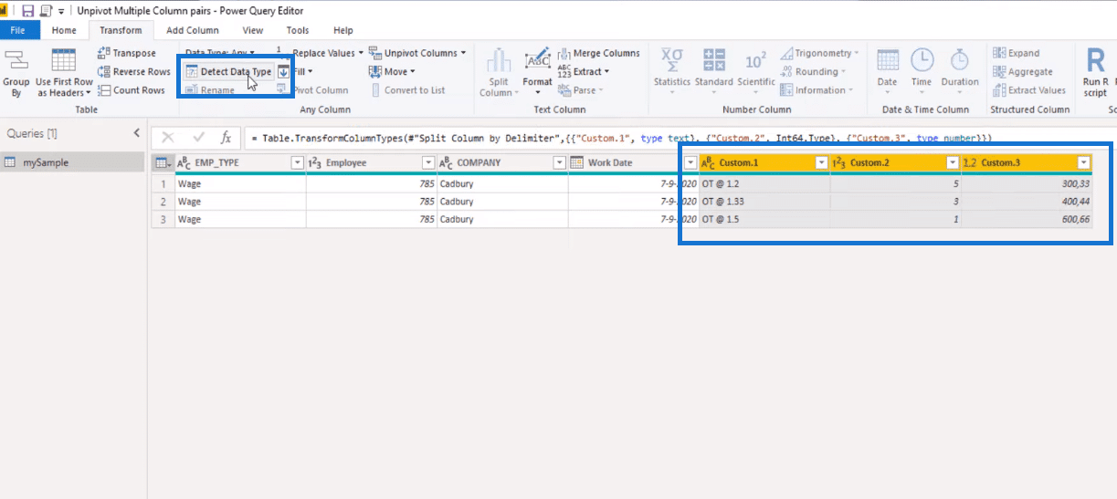 Power BI Unpivot Columns – Power Query Tutorial – Master Data Skills + AI