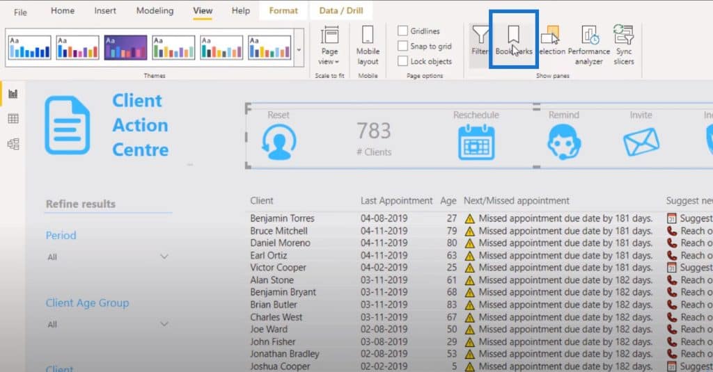 Power BI report