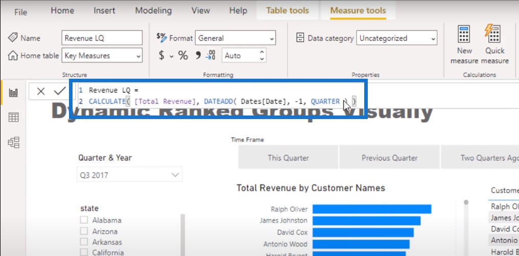 ranking in Power BI