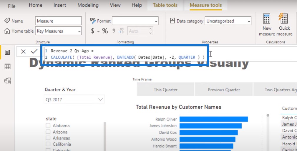 ranking in Power BI