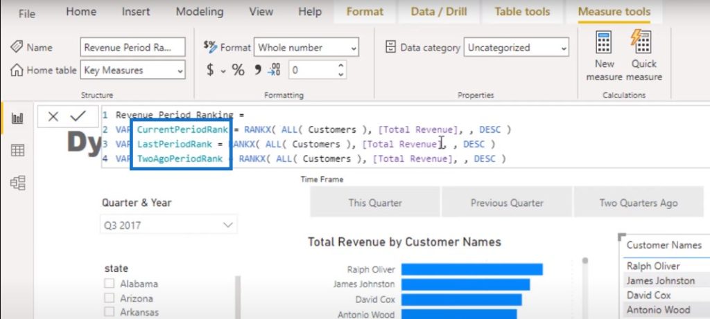 ranking in Power BI