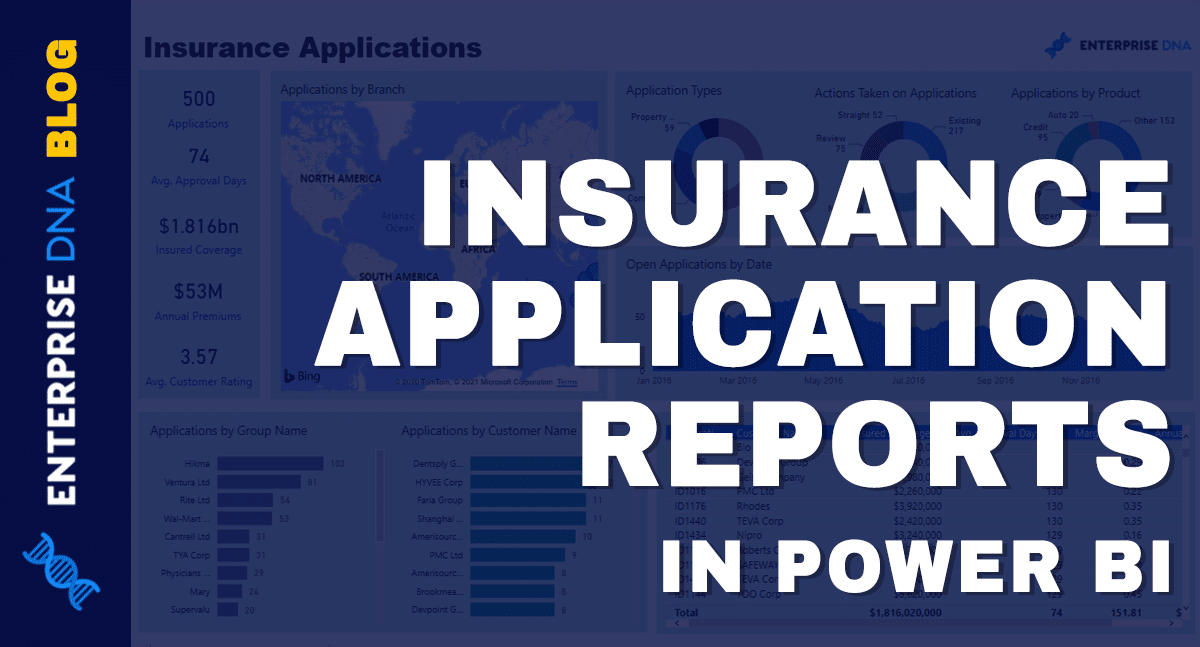 Insurance Application Reports In Power BI