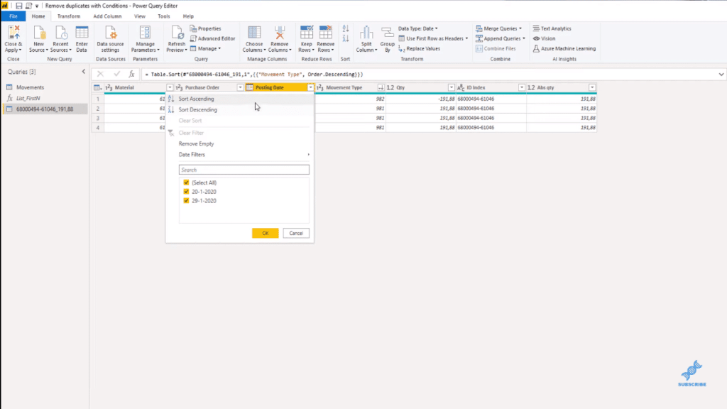 power bi power query