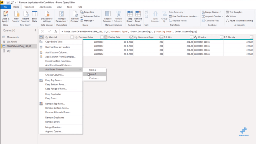 power bi power query