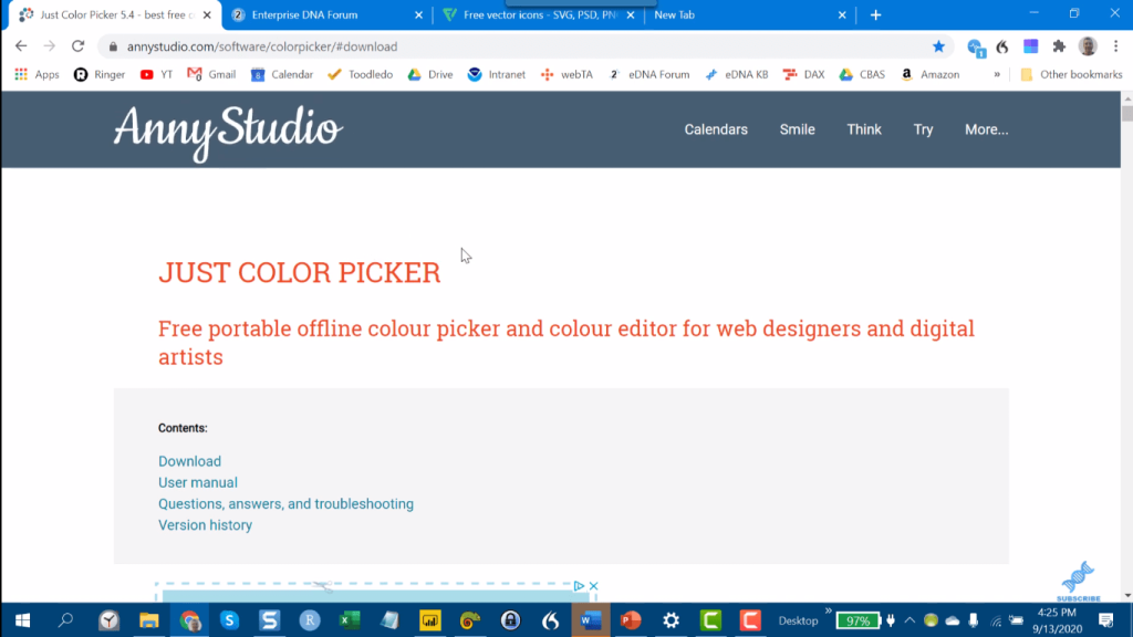 color hex codes picker