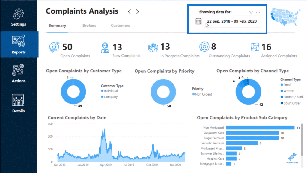 power bi report navigation