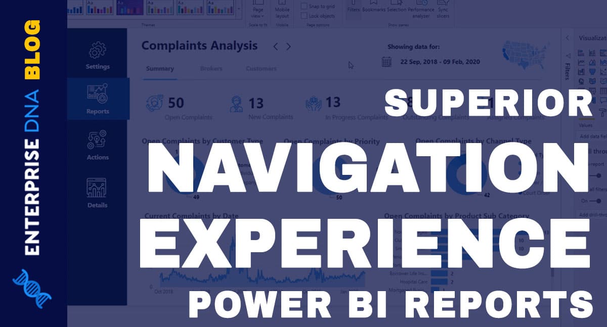 High-Quality Power BI Report Navigation Experience