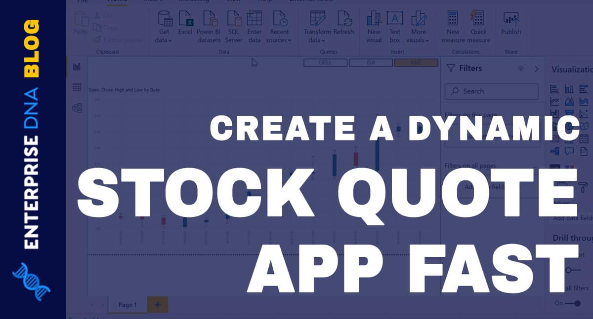 Stock Quote App - Dynamic, Fast & Easy In Power BI