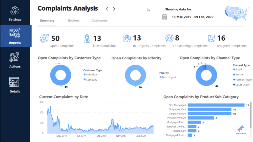 power bi report navigation