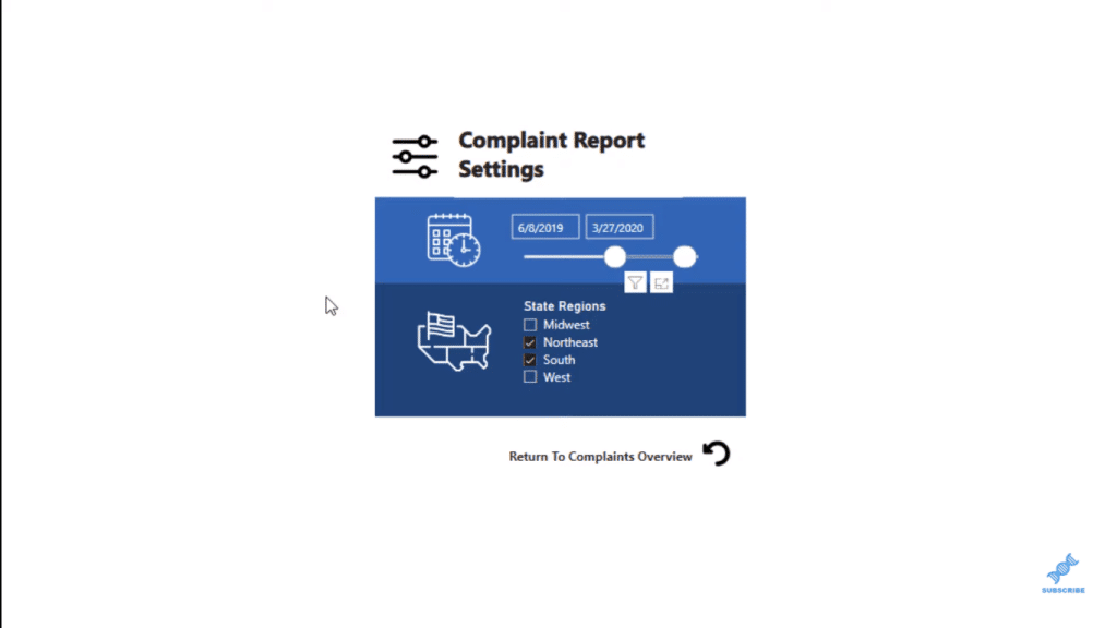 power bi report navigation