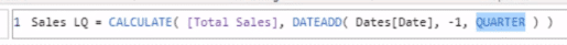 Power BI DATEADD