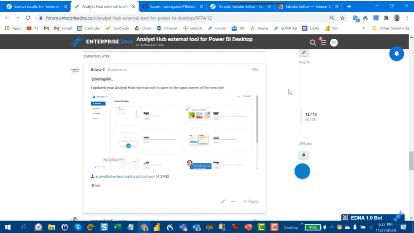 external tools Power BI