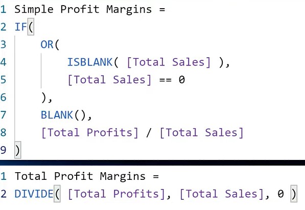 DAX calculations in Power BI