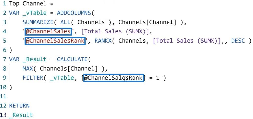 DAX calculations in Power BI