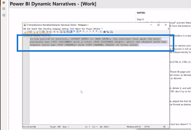 Power BI interactive data