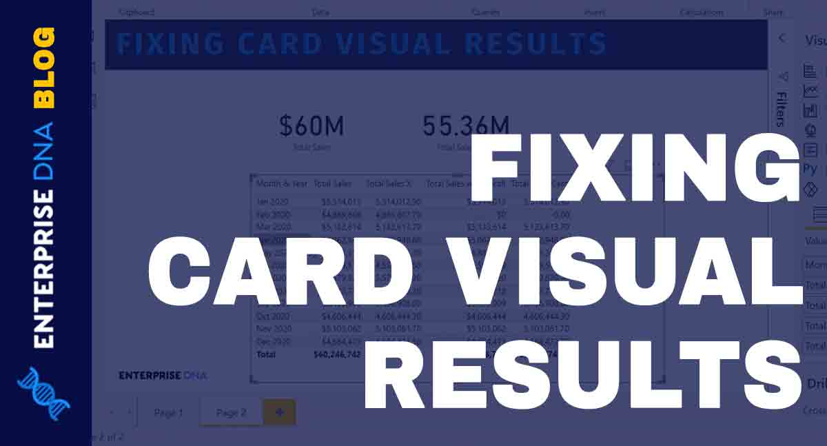 Card Visual In Power BI: Fixing Incorrect Results