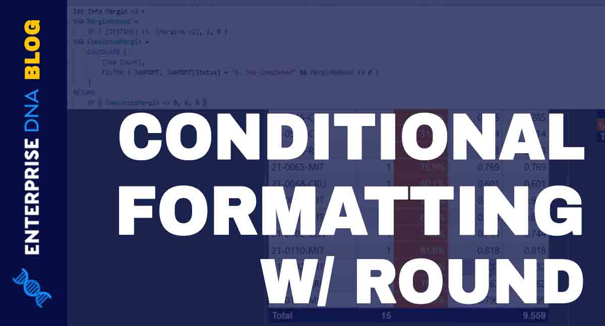 ROUND Function in Power BI – Conditional Formatting