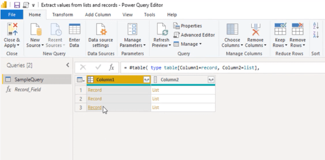 extract values, power query get single value from table screenshot 1