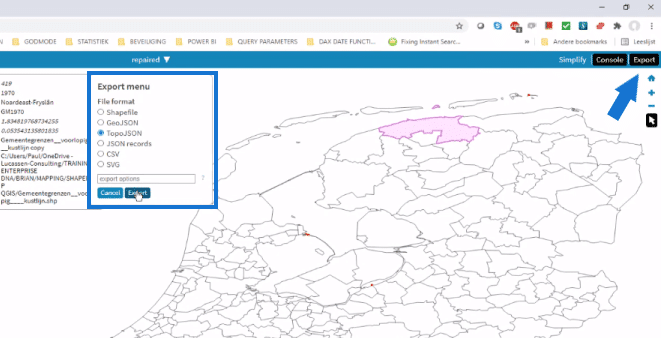 shape maps power bi