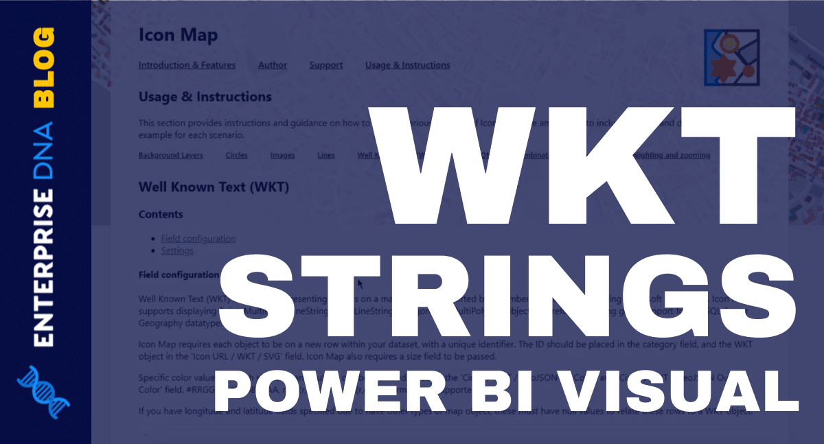 Power BI Icon Map Visual: WKT Strings