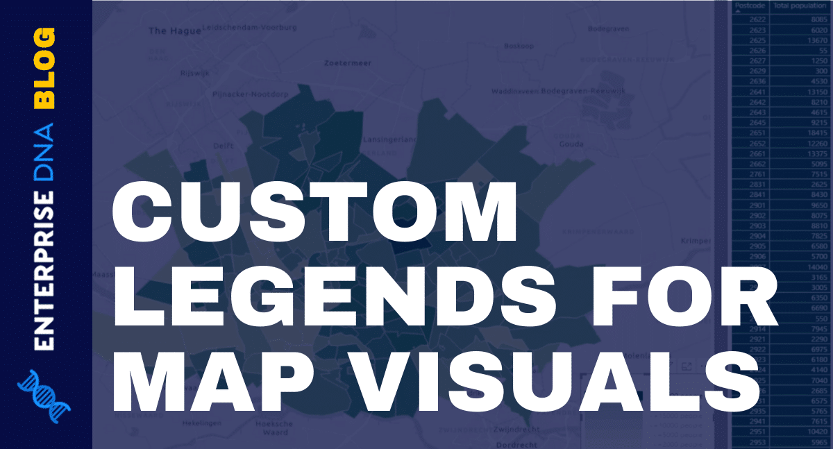 Power BI Map Visual: Creating A Custom Legend, creating a custom legend in power bi post image