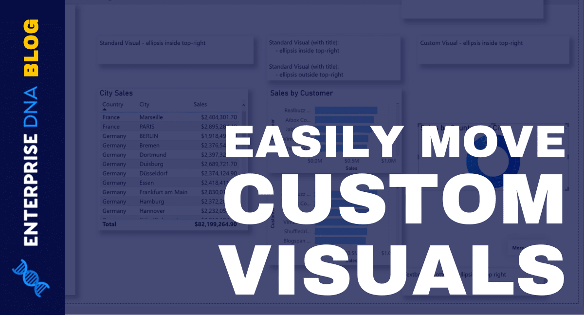 Power BI Visuals Tutorial | How To Easily Move Visuals