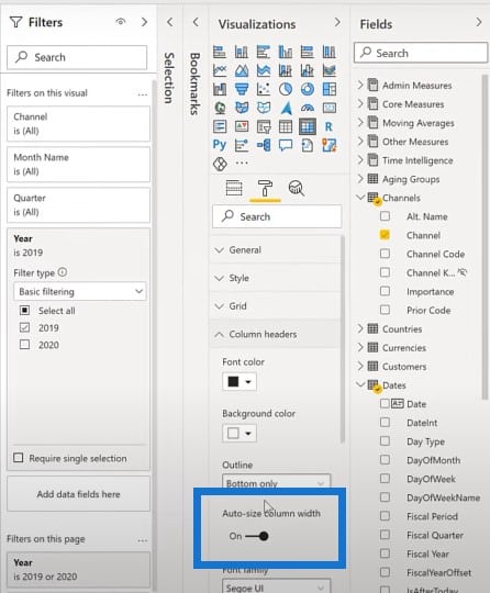 Power BI report examples