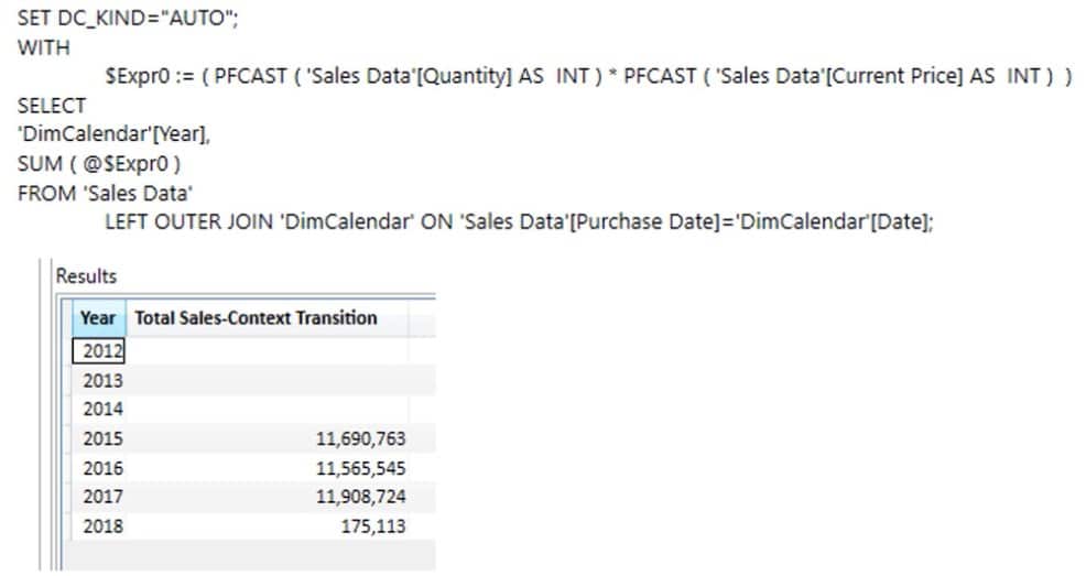 dax calculation