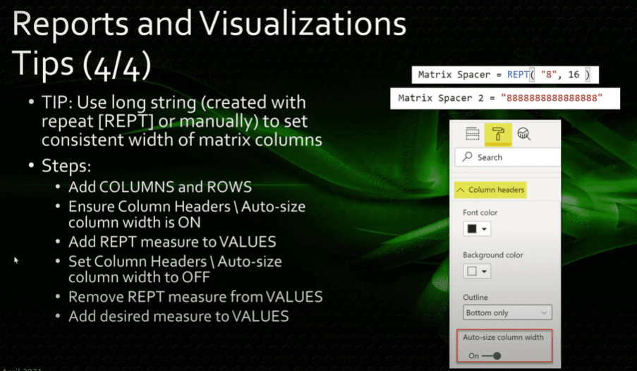 Power BI report examples