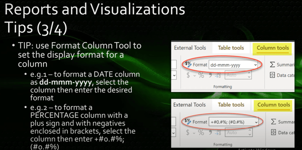 Power BI report examples