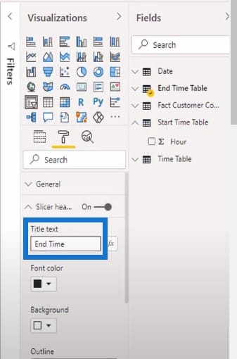 time tables in Power BI