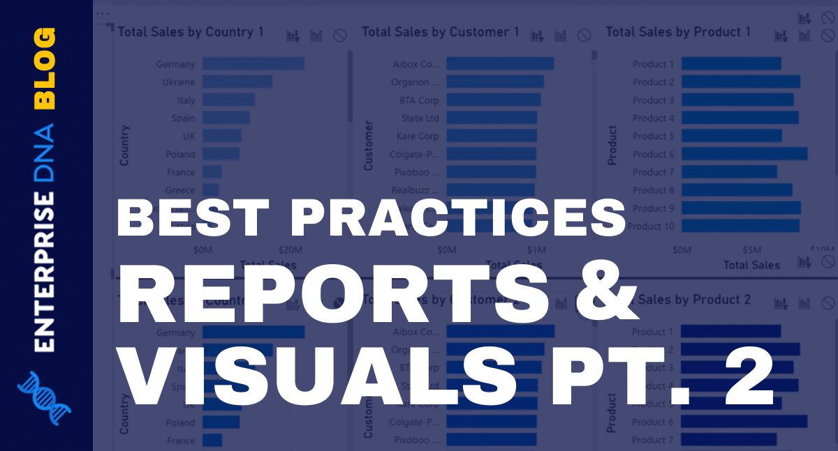 Power BI Best Practice On Reports & Visualizations