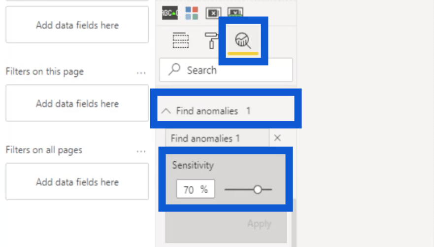 anomaly detection in Power BI