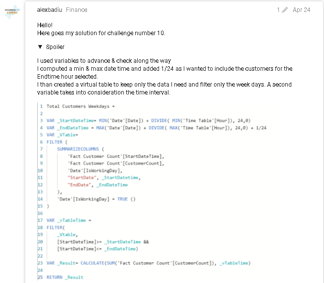 time tables in Power BI