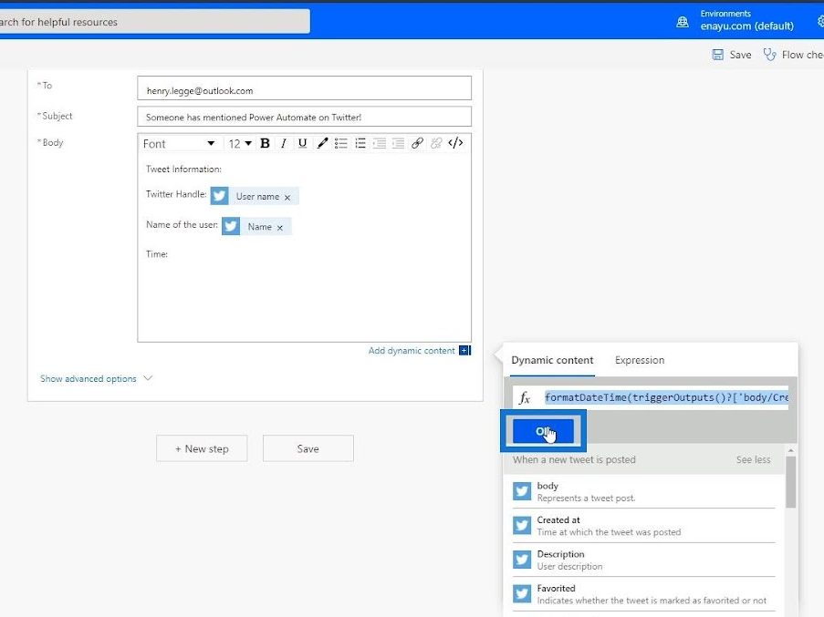 Power automate expressions