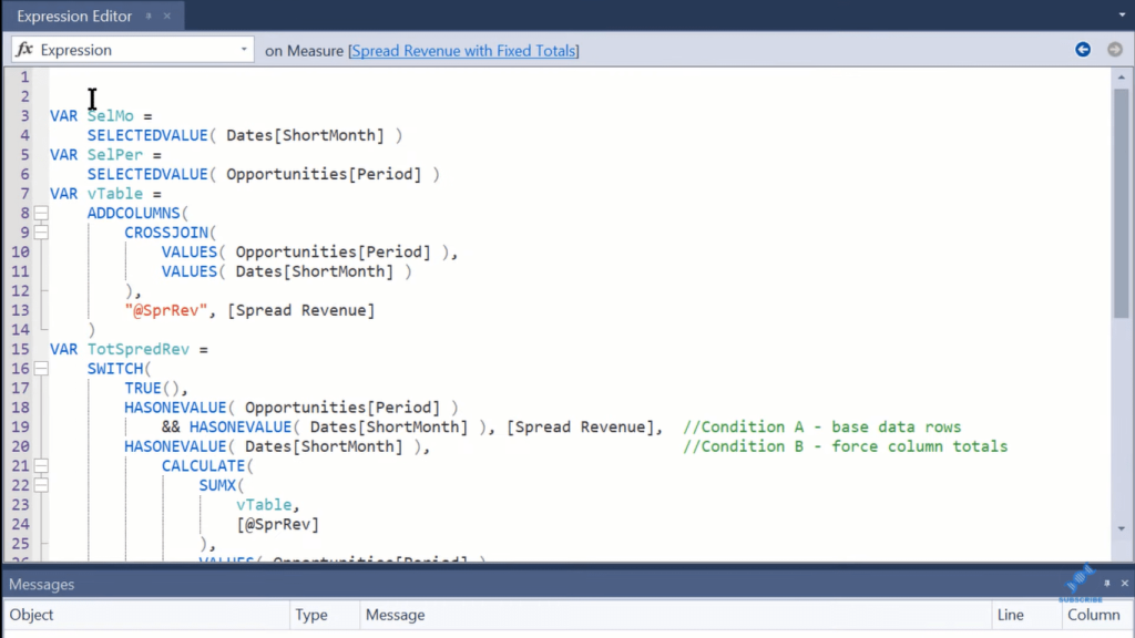 power bi matrix